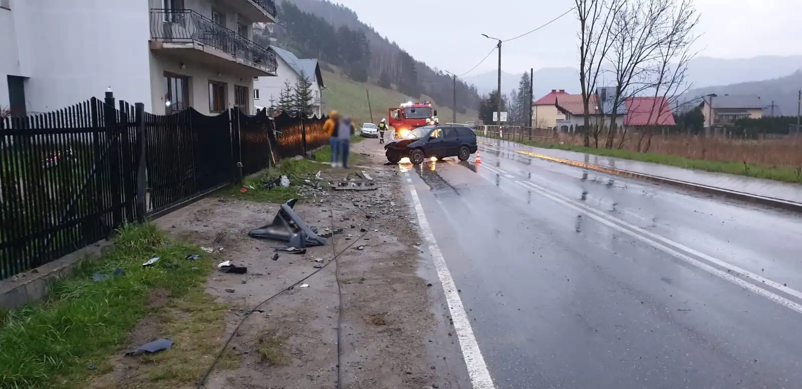 Podwójna kraksa w Zabrzeży