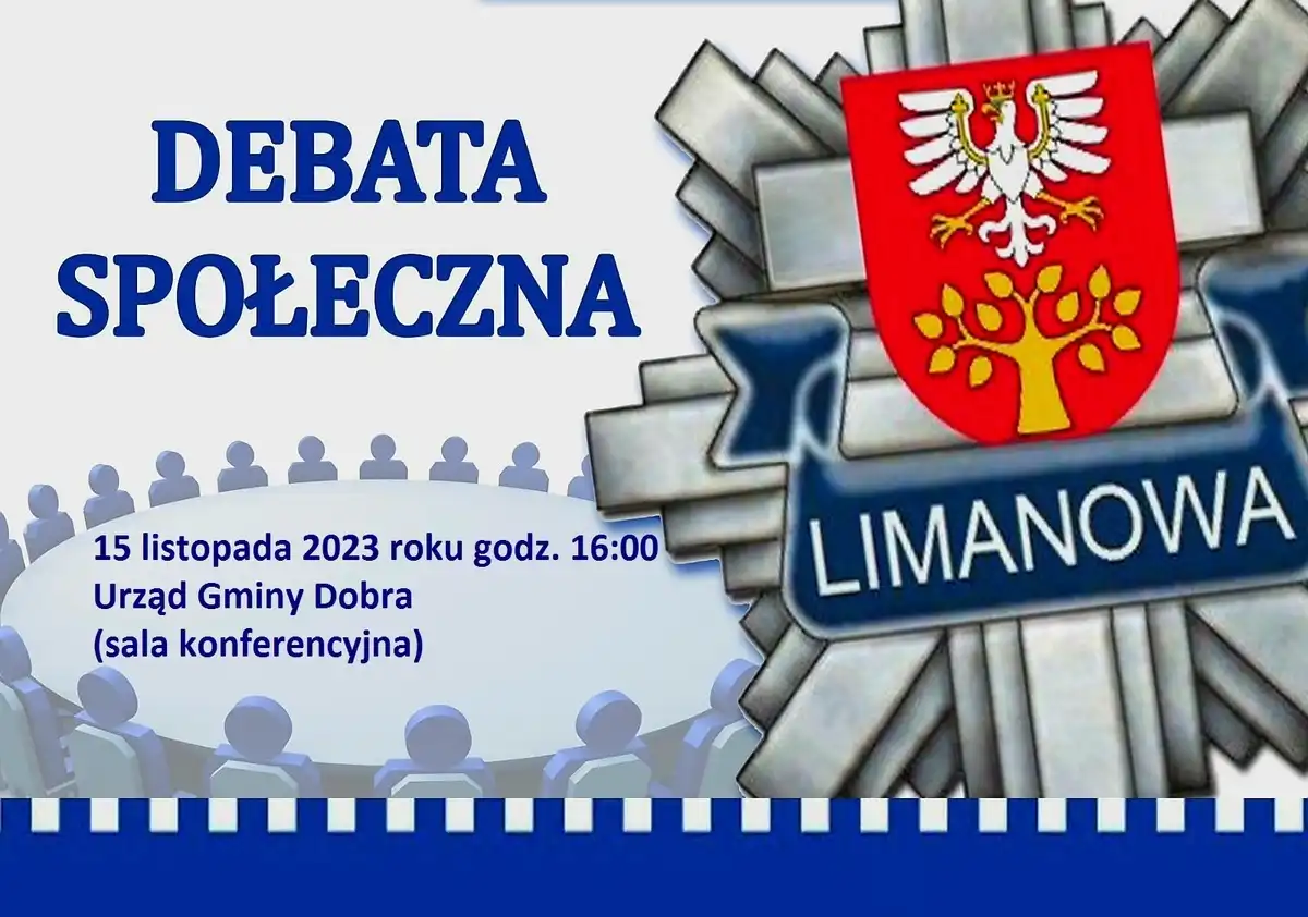15 listopada debata społeczna w Urzędzie Gminy w Dobrej