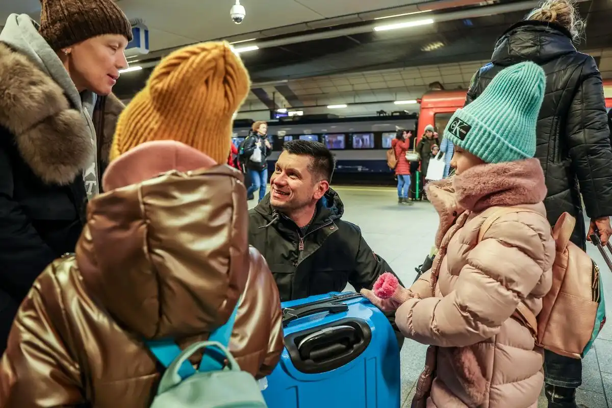 Pociąg z uchodźcami z Ukrainy dotarł do Krakowa