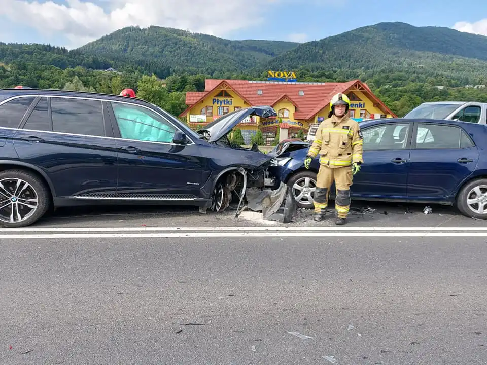 Wypadek w Mszanie Dolnej. Dziecko trafiło do szpitala