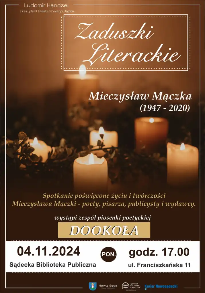 Zaduszki Literackie w Nowym Sączu. Spotkanie z twórczością i pamięcią Mieczysława Mączki