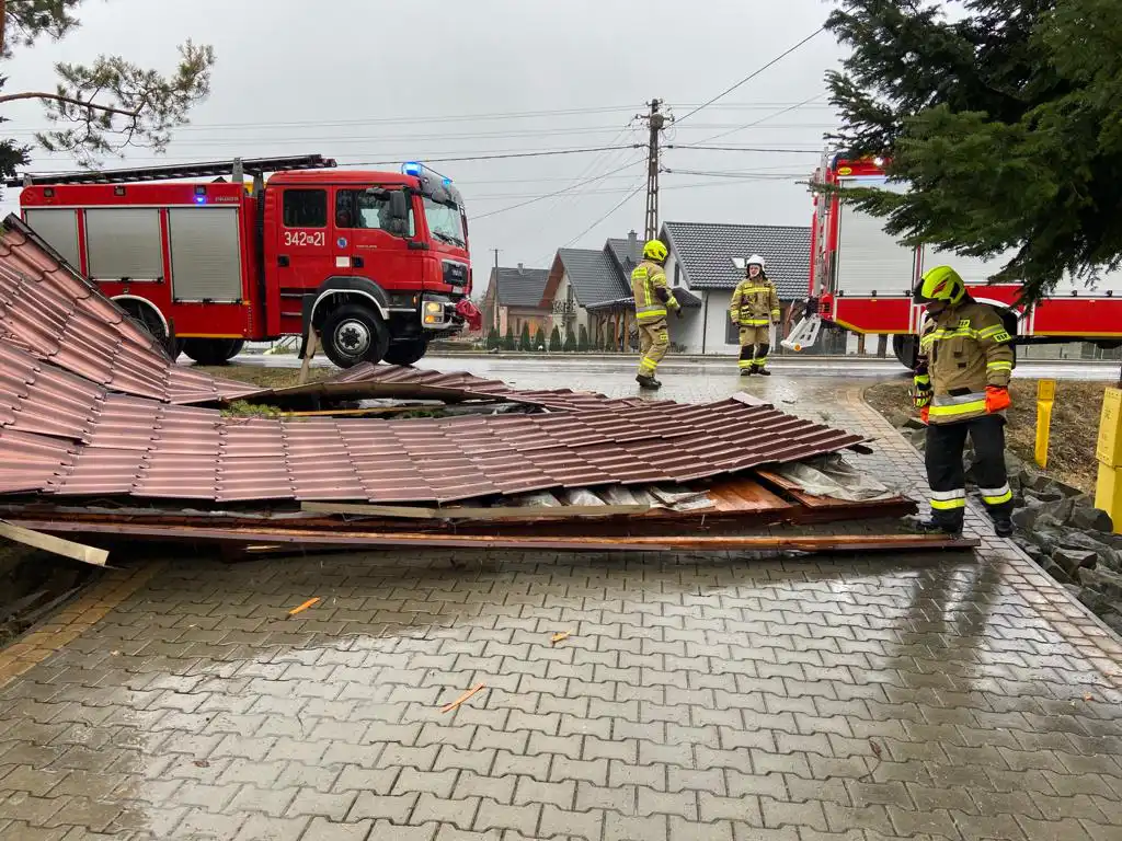 Wichura na Sądecczyźnie. Kilkadziesiąt interwencji strażaków