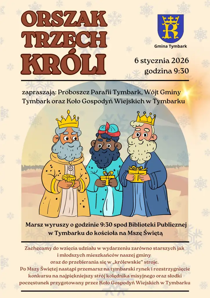 Orszak Trzech Króli ponownie przejdzie przez Tymbark