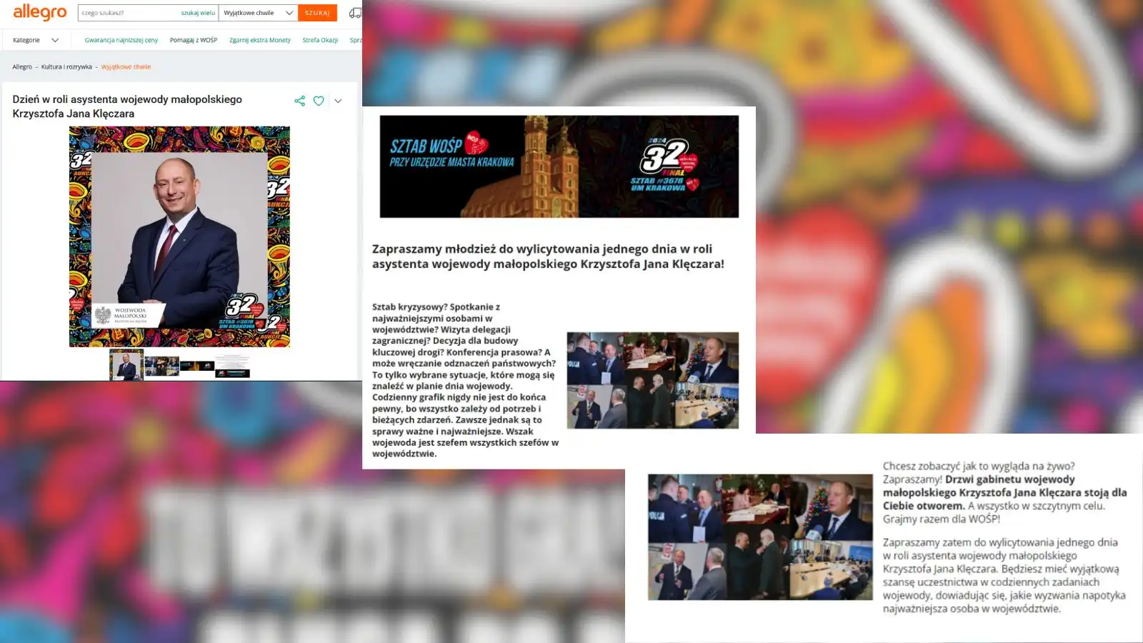 Chcesz zostać asystentem wojewody Małopolski? Teraz masz szanse, wojewoda wystawił ofertę na allegro