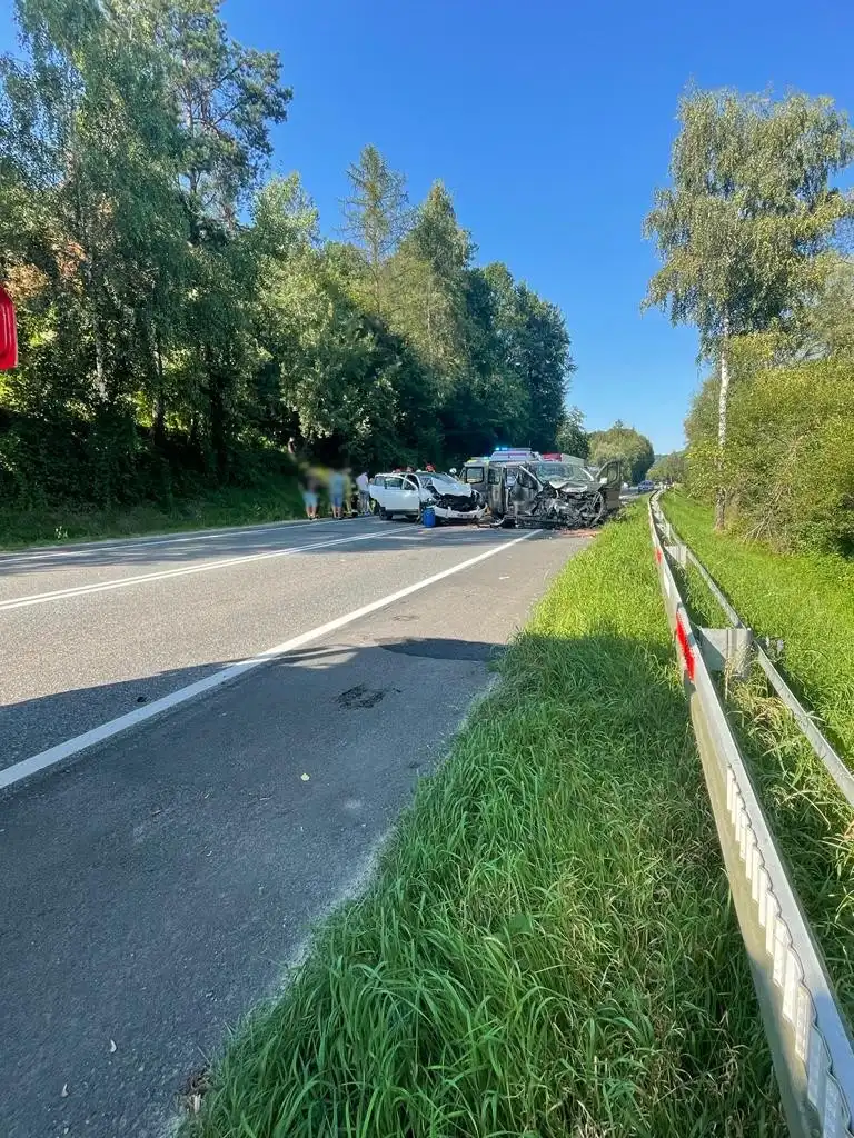 Wypadek w Witowicach Dolnych. Siedem osób trafiło do szpitala