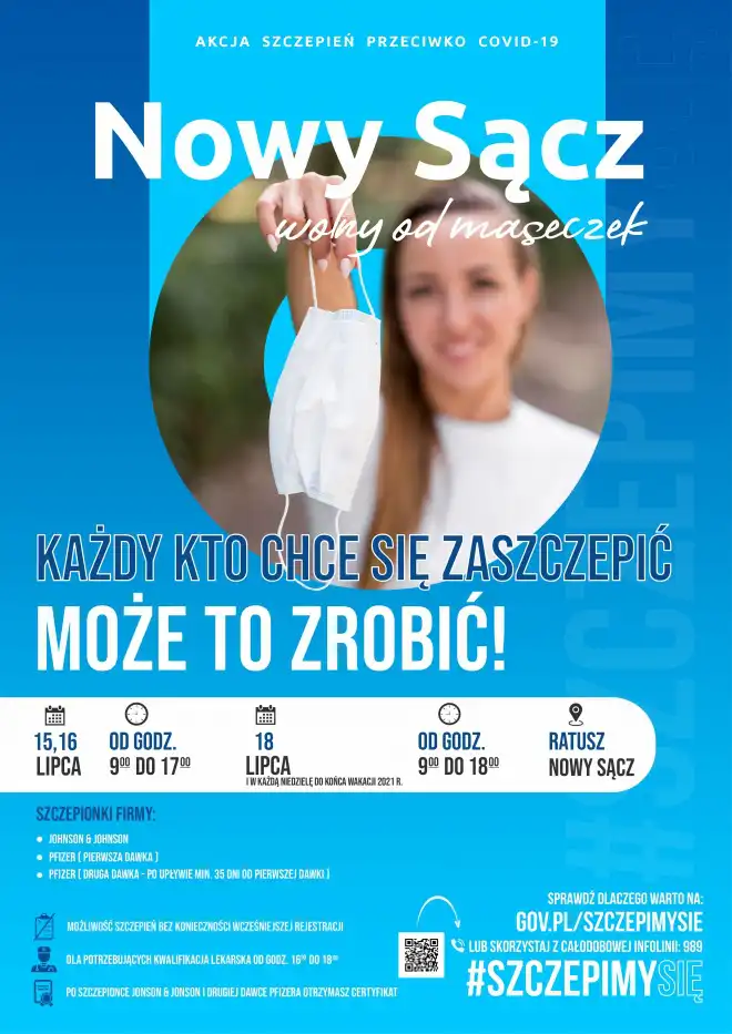 Możliwość szczepień bez konieczności rejestracji w sądeckim Ratuszu