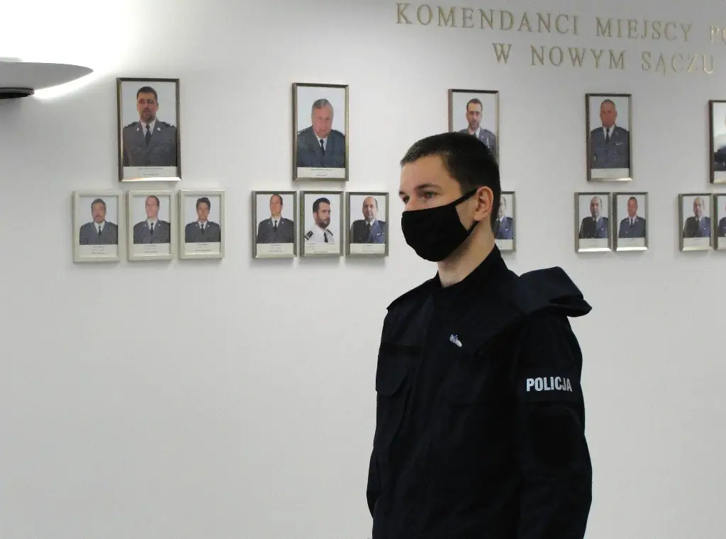 Szeregi sądeckiej Policji zasilił nowy funkcjonariusz