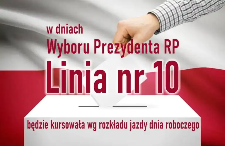 Głosujesz? Dojedź szybciej. Linia 10 jak w dzień roboczy