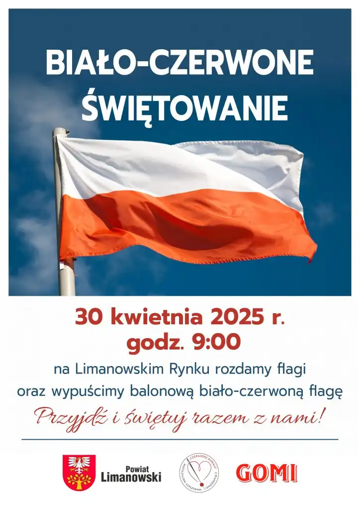 „Biało-czerwone świętowanie”. Limanowa w barwach narodowych