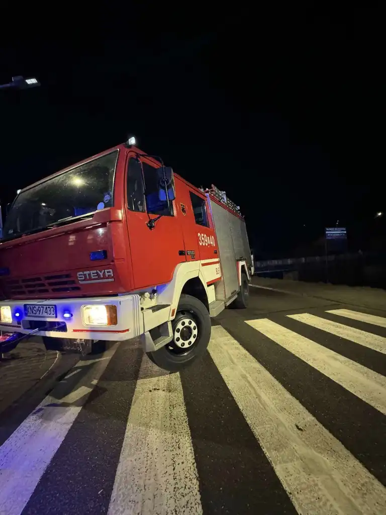 Zderzenie dwóch pojazdów w Kamionce Wielkiej