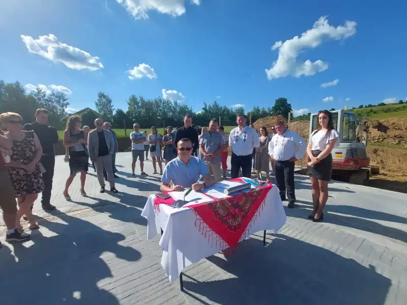 Akt erekcyjny pod inwestycję w Łyczanej wmurowany
