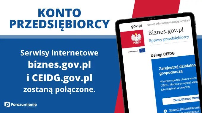 W II kwartale br. serwisy Biznes.gov.pl i CEIDG.gov.pl zostaną połączone w tzw. Konto Przedsiębiorcy