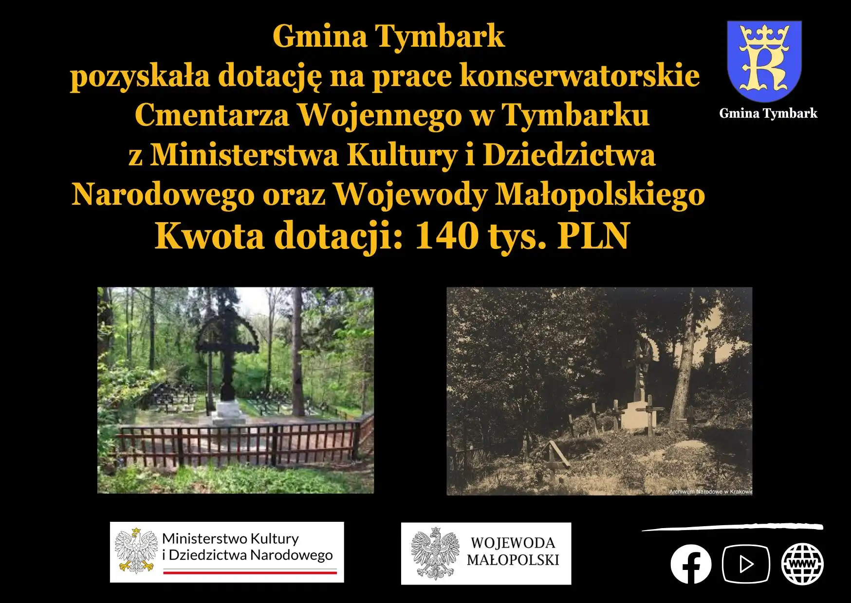 Tymbark: Rusza konserwacja zabytkowego Cmentarza Wojennego nr 365