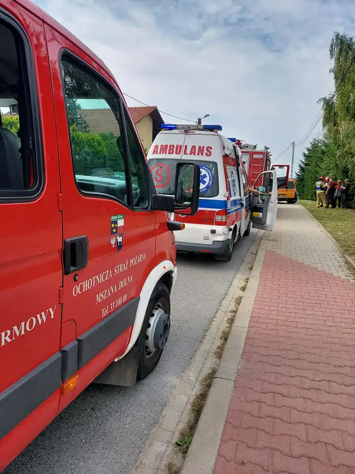 Czołówka dwóch osobówek w Mszanie Dolnej