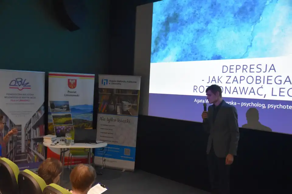 Konferencja „Jak usłyszeć niemy krzyk. Depresja – choroba duszy” w Miejskiej Bibliotece publicznej w Limanowej