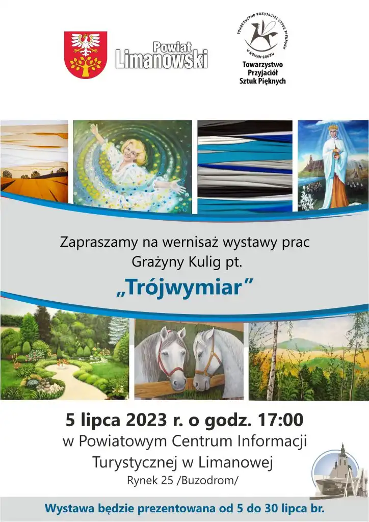Wernisaż wystawy w Grażyny Kulig „Trójwymiar” w PCIT w Limanowej