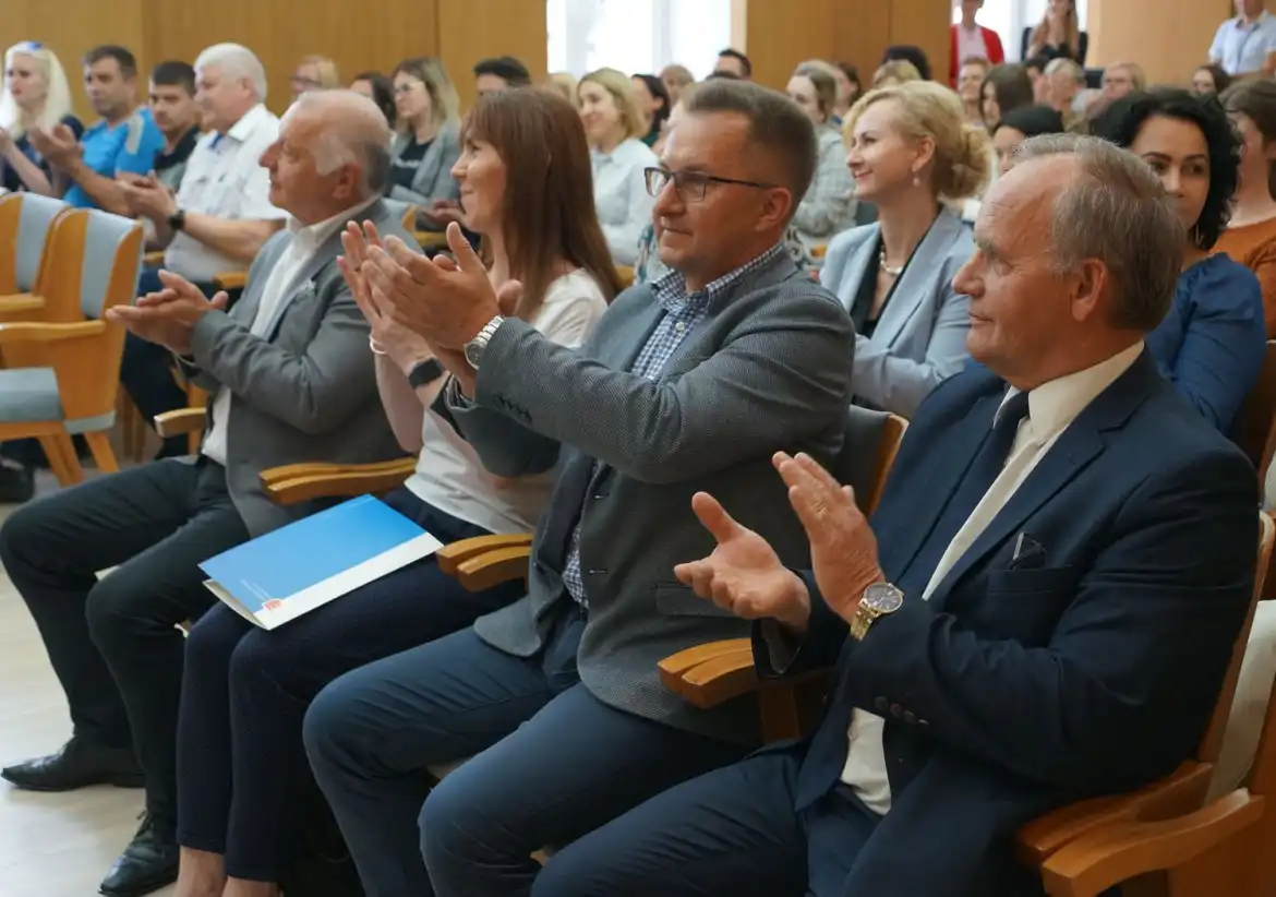 Zespół Chóralny "Gloria" z Żytomierza wystąpił w Starostwie Powiatowym w Nowym Sączu
