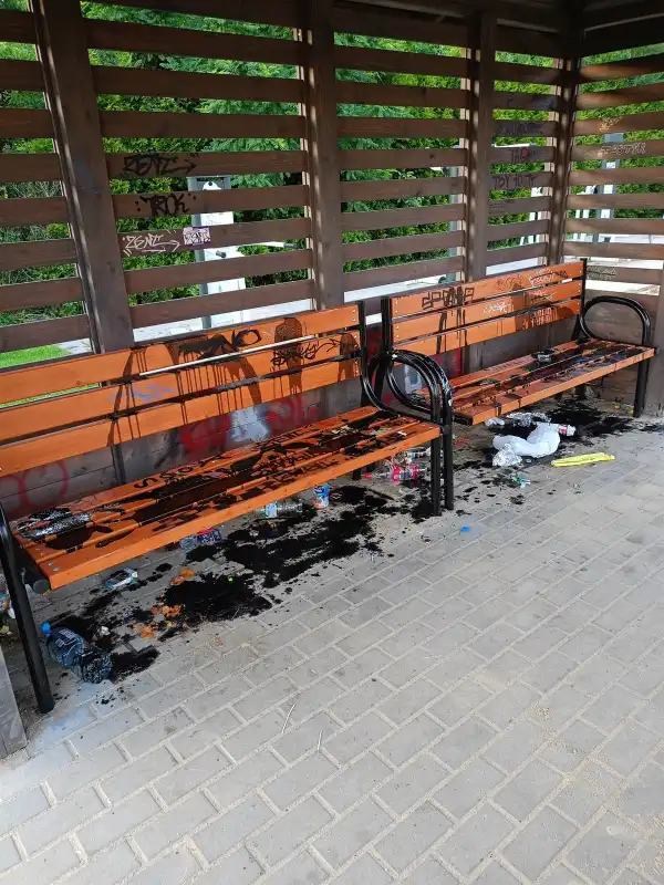 Zamknięty plac zabaw po akcie wandalizmu