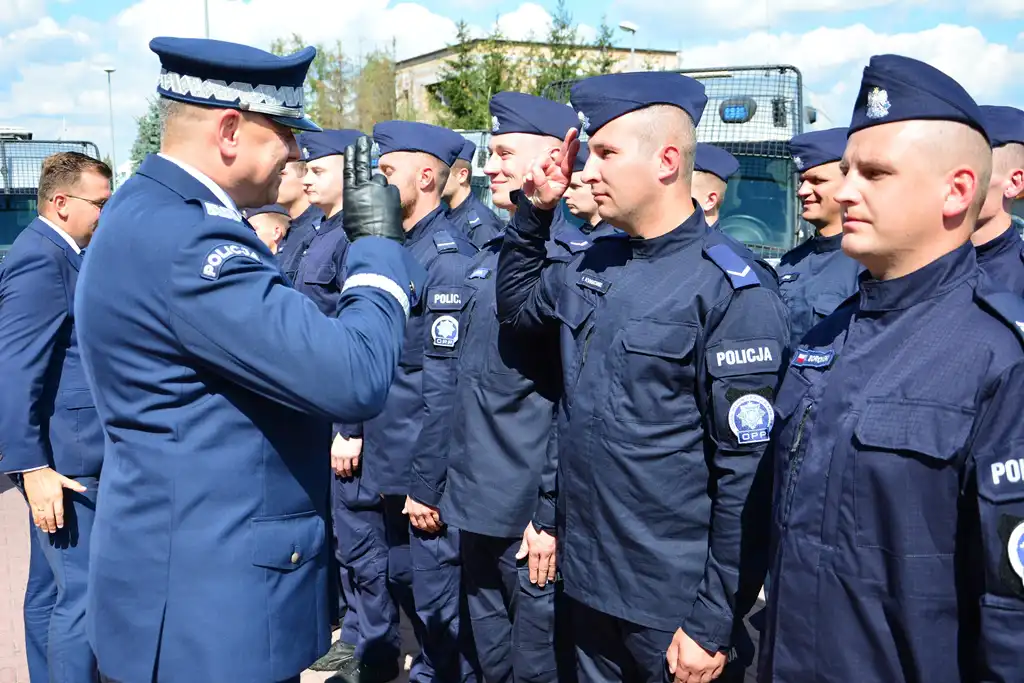 Funkcjonariusze nowo tworzonej kompanii Oddziału Prewencji Policji w Krakowie rozpoczęli służbę na Sądecczyźnie