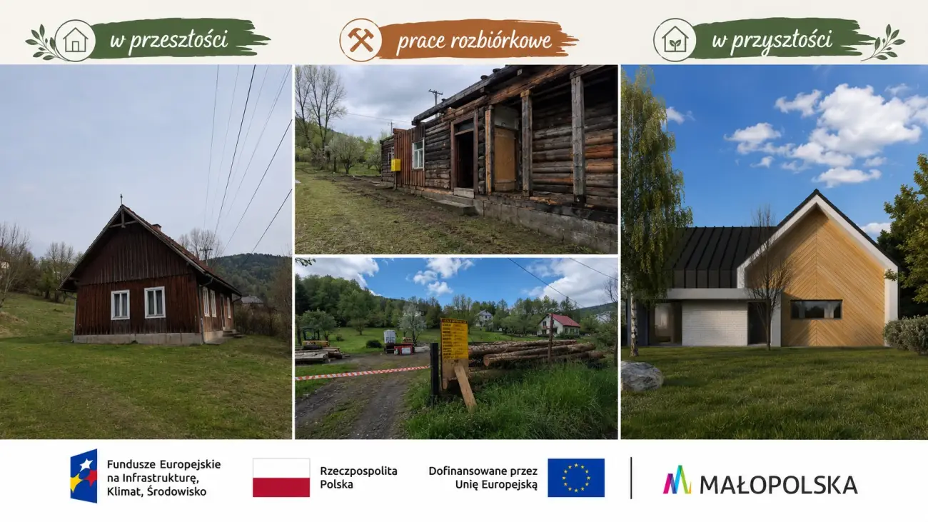 Ruszyły prace w Kotowie. Stary budynek znika, powstanie nowe centrum