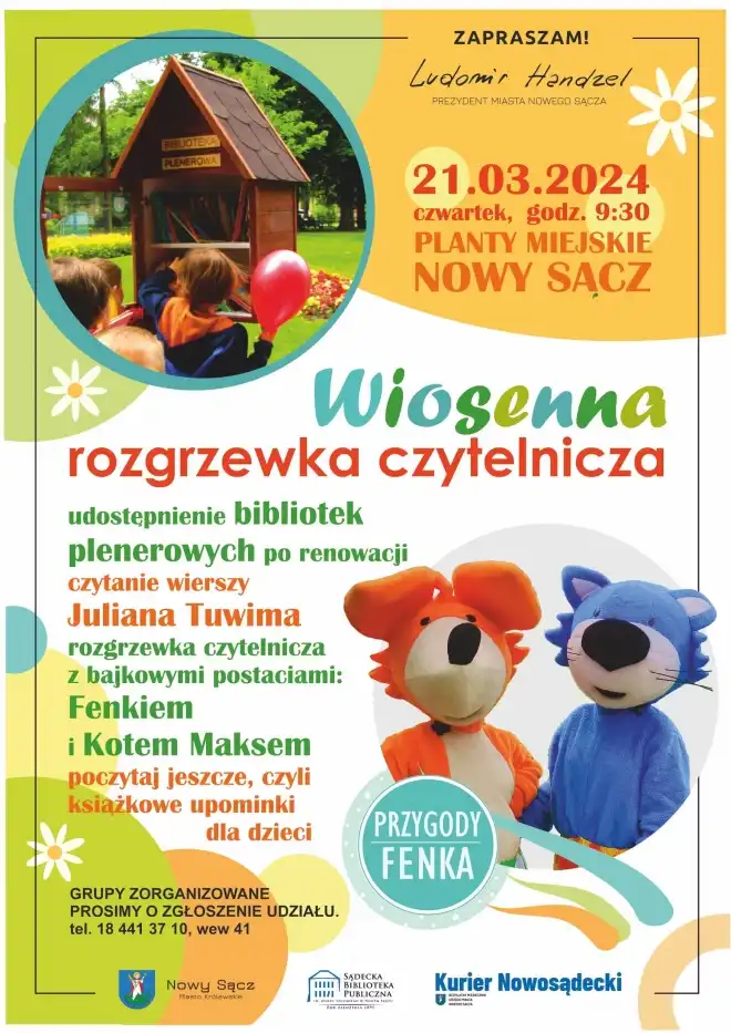 Sądecka Biblioteka Publiczna zaprasza na "Wiosenna rozgrzewkę czytelniczą"