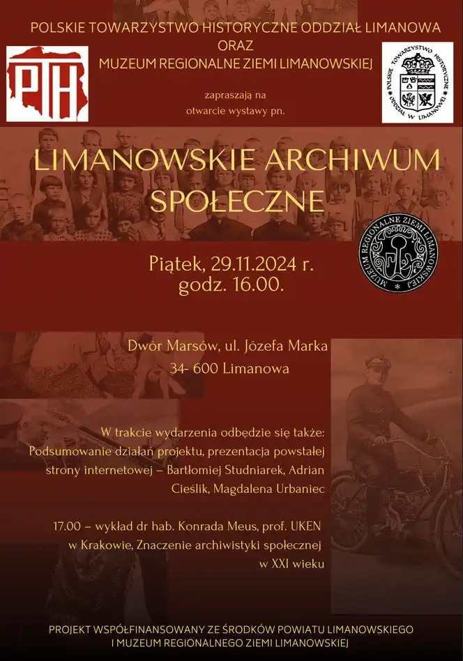 Archiwistyka Społeczna w Limanowej. Wystawa i wykład eksperta