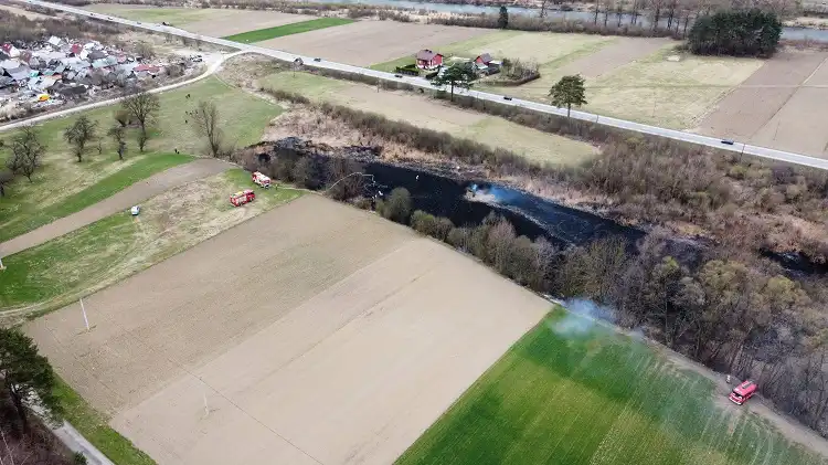 Na Sądecczyźnie płoną suche trawy