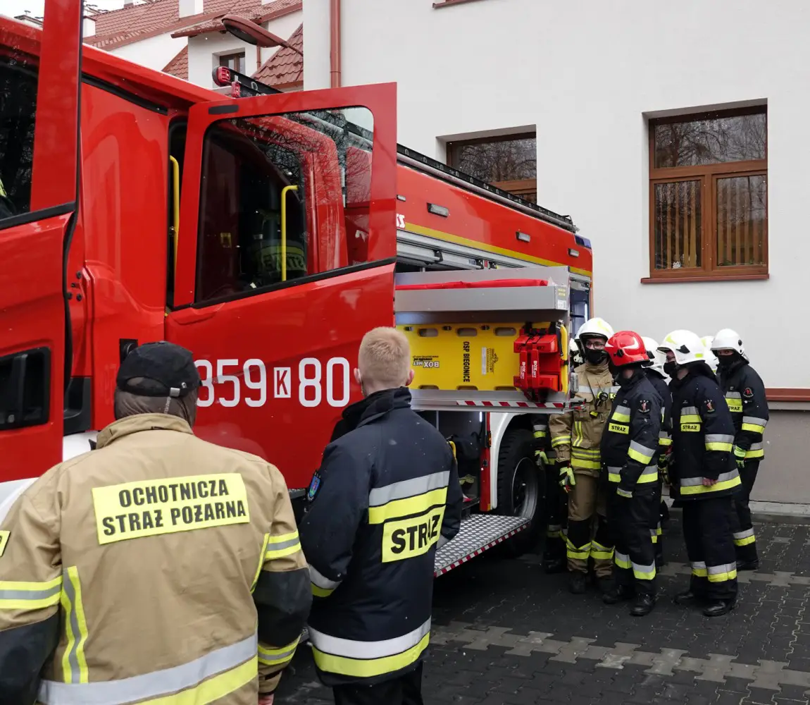 ZS Marcinkowice: Przyszli strażacy zdawali egzamin