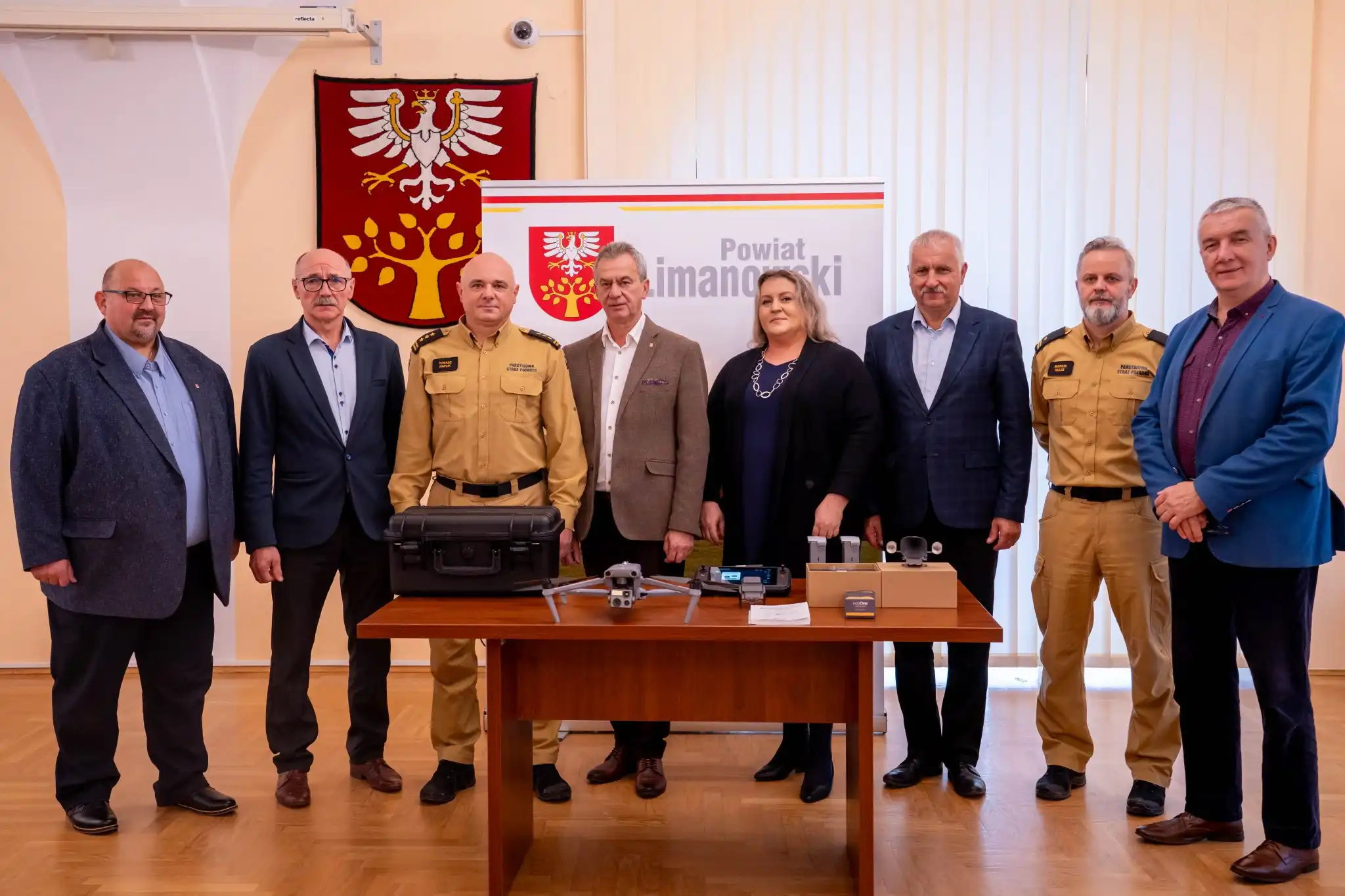 Nowoczesny dron dla strażaków z Limanowej. Wsparcie w akcjach ratunkowych i przeciwpowodziowych