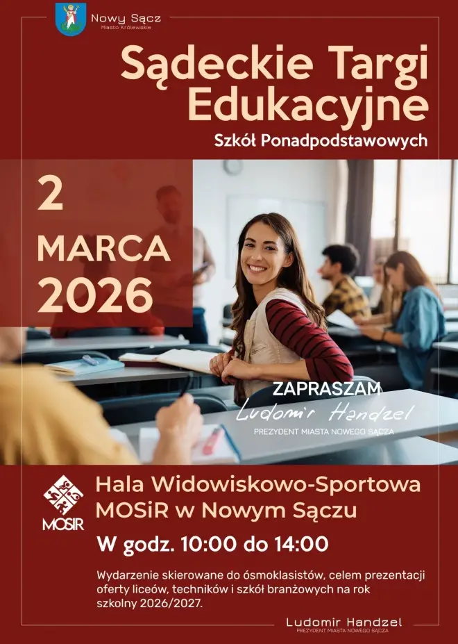 Sądeckie Targi Edukacyjne. Ósmoklasisto sprawdź, co oferują szkoły ponadpodstawowe