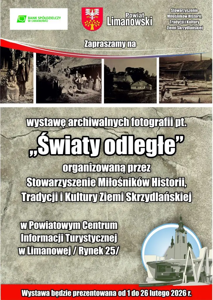 „Światy równoległe” w Limanowej. Historia Skrzydlej na archiwalnych fotografiach