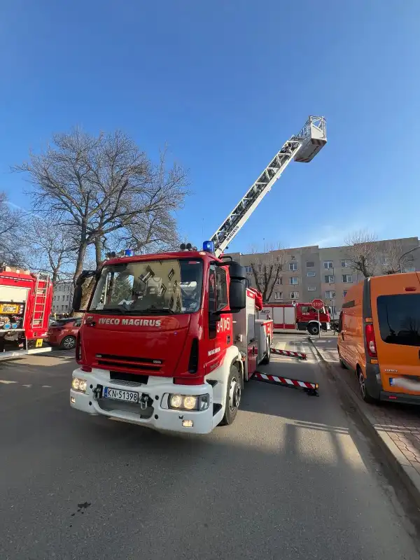 Pożar mieszkania na ul. Żółkiewskiego w Nowym Sączu