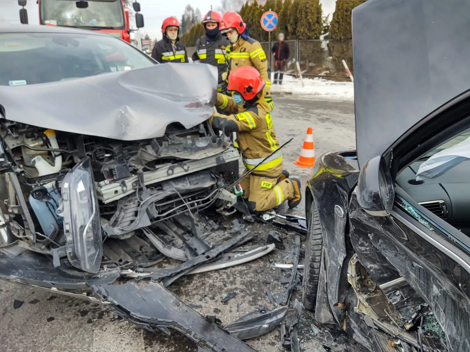 Kraksa na ul. Nawojowskiej w Nowym Sączu. Wśród pasażerów były dzieci