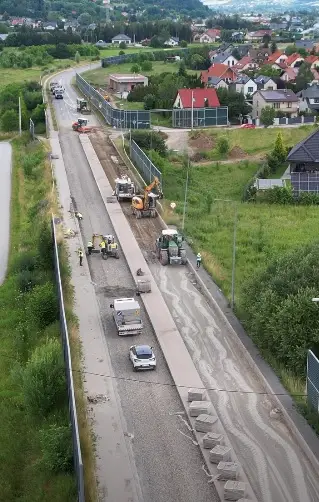 Trwa przebudowa zachodniej obwodnicy Nowego Sącza. Drogowcy prowadzą roboty na dwóch odcinkach