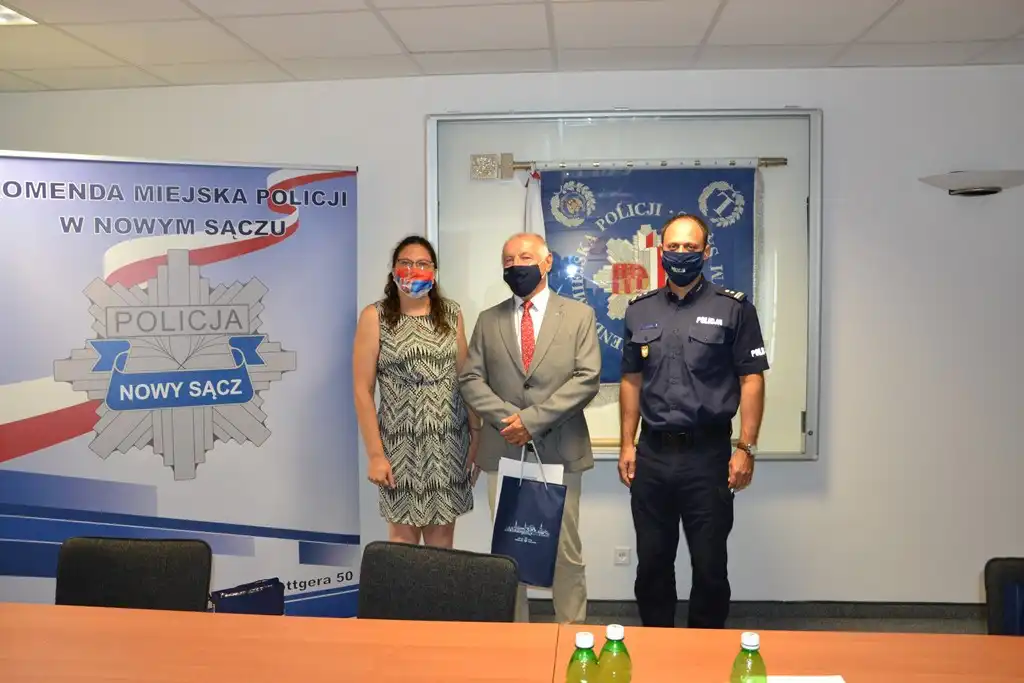 Starosta nowosądecki spotkał się z policjantami z Serbii i Czarnogóry