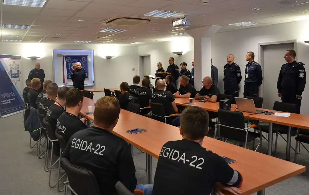 Ćwiczenia pod kryptonimem „EGIDA-22” w sądeckiej komendzie