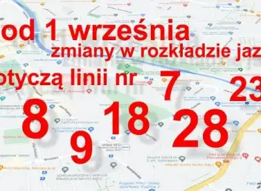Uwaga! Od 1 września zmiany w rozkładzie MPK