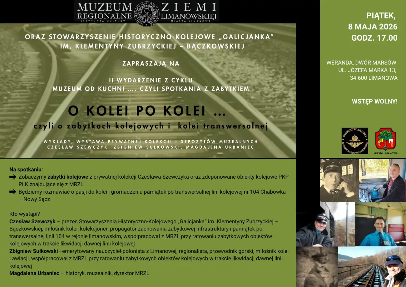 „O kolei po kolei…”. W Limanowej opowiedzą o zabytkach i Kolei Transwersalnej