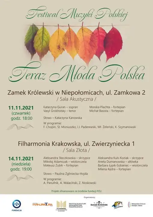 Małopolska: Wydarzenia kulturalne z okazji Święta Niepodległości i na najbliższy weekend