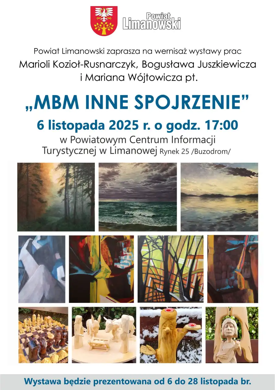 Trzy spojrzenia na sztukę. Wernisaż w Limanowej