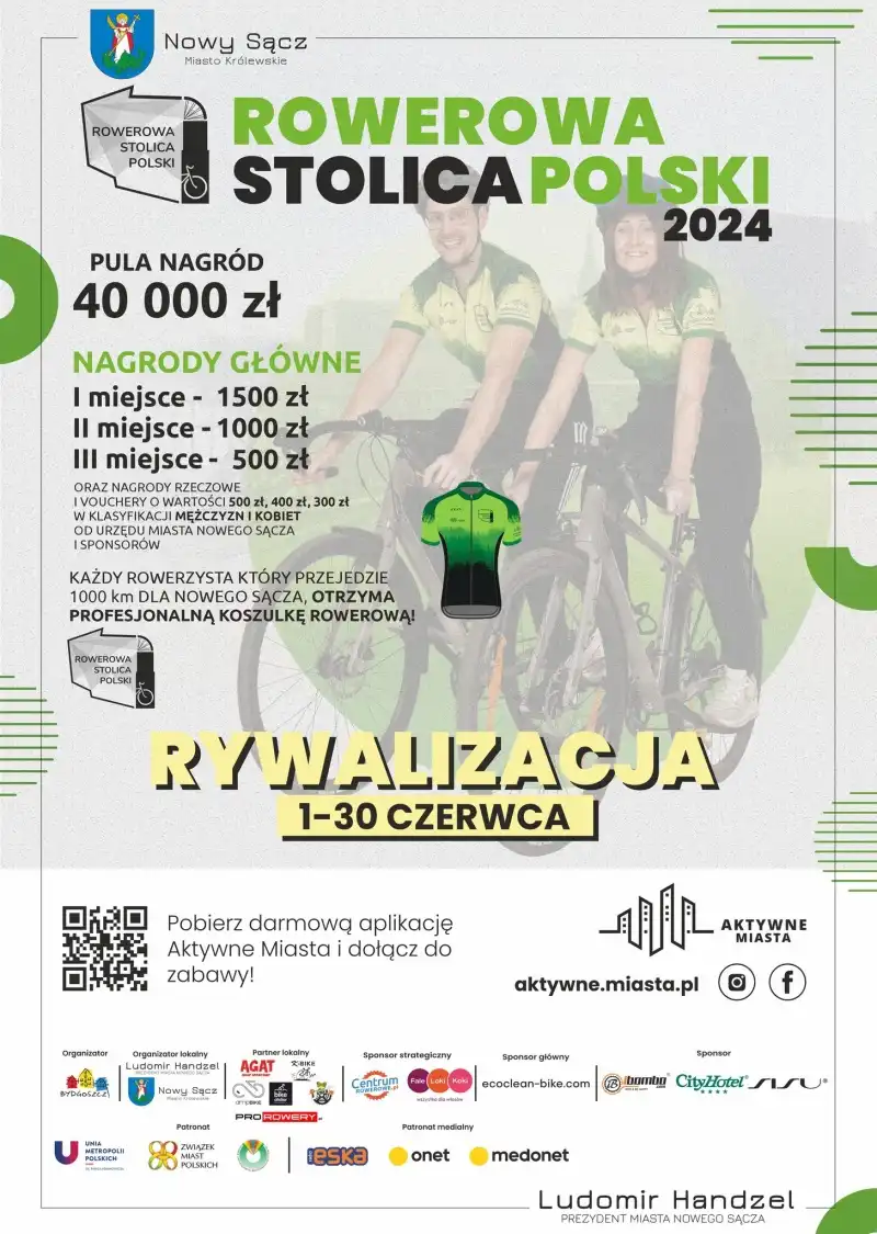 Miasto Nowy Sącz po raz piąty przystępuje do rywalizacji o Puchar Rowerowej Stolicy Polski