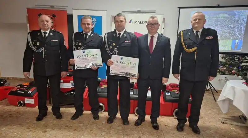 Nowy sprzęt, nowa remiza. Strażacy z Gminy Stary Sącz świętują sukcesy 2024 Roku