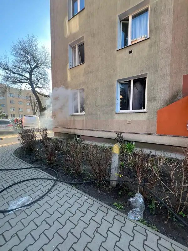 Pożar mieszkania na ul. Żółkiewskiego w Nowym Sączu