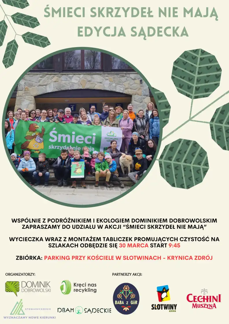 „Śmieci skrzydeł nie mają”. Ekologiczna akcja znów w Beskidzie Sądeckim