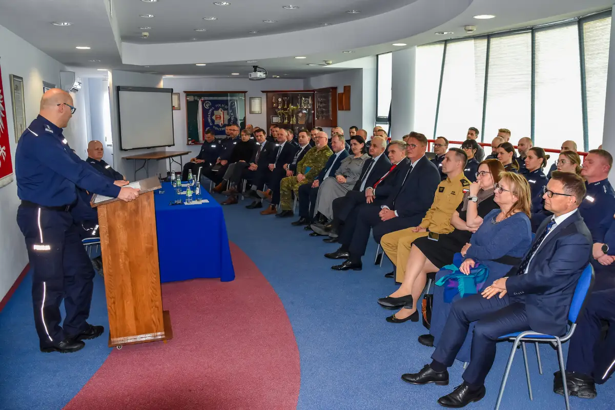 Roczna narada w KPP Gorlice. Bezpieczeństwo i współpraca na pierwszym planie