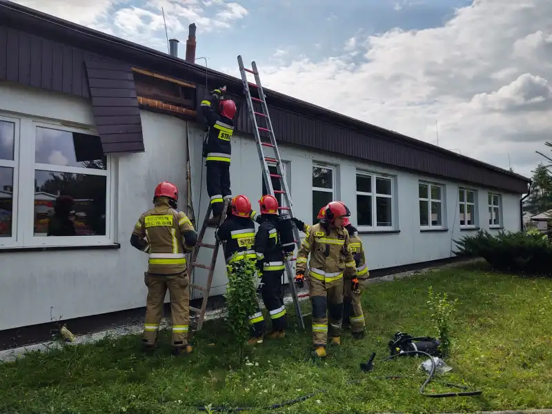 Pożar w jednej ze szkół w Nowym Sączu