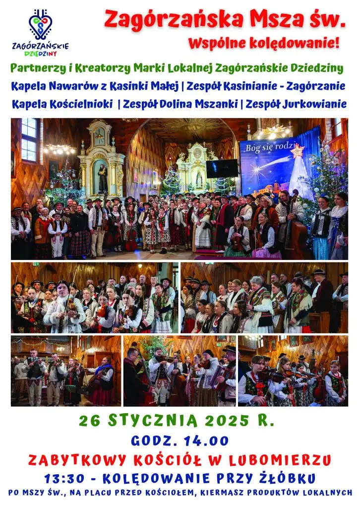 Zagórzańska Msza św. w Lubomierzu. Wydarzenie pełne muzyki, tradycji i lokalnych smaków