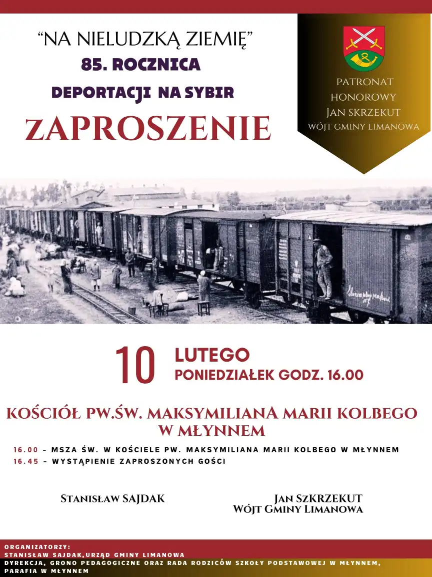 85. Rocznica Deportacji Polaków na Sybir. Uroczystość w Młynnem