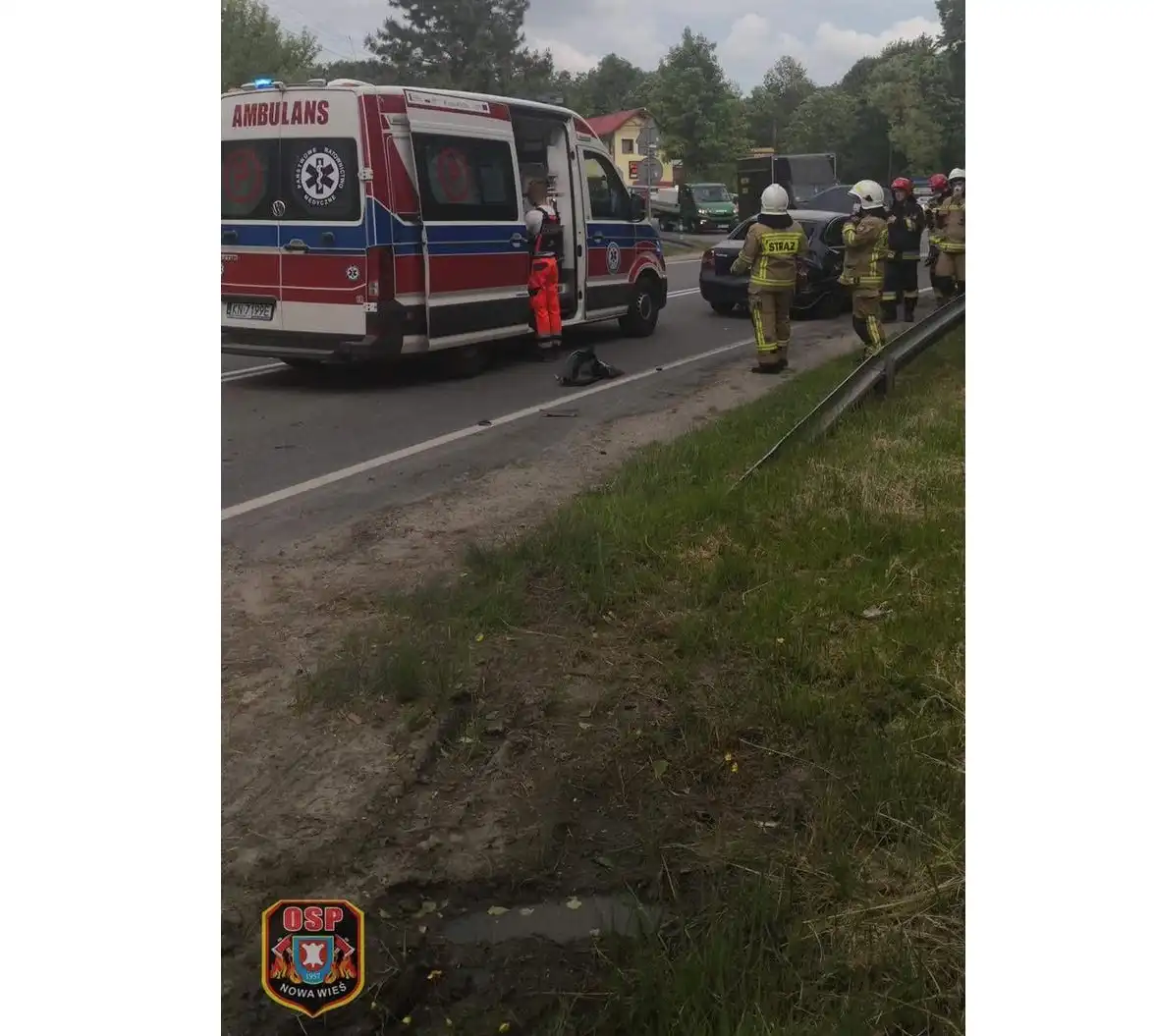 Kraksa w Łabowej. Wśród pasażerów były dzieci