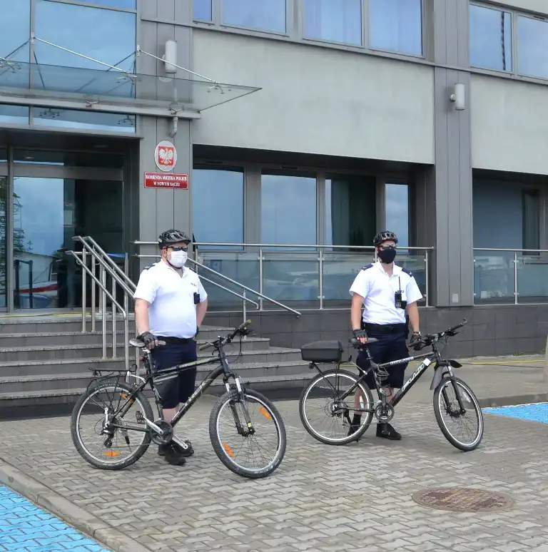 Na ulicach Nowego Sącza pojawili się policjanci na rowerach